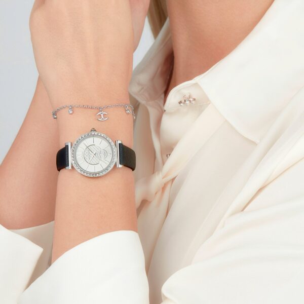 Just Cavalli Varenna Leather Black Silver - alternate view