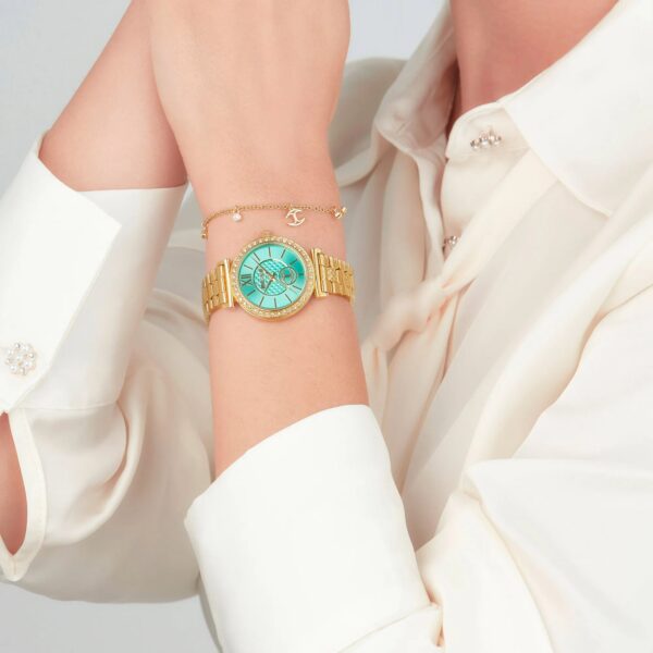 Just Cavalli Varenna Yellow Gold Turquoise - alternate view