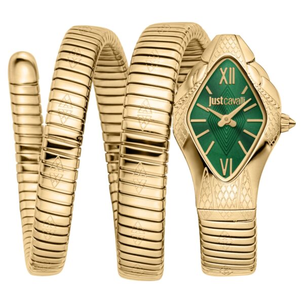 Just Cavalli Cristallo Yellow Gold Bottle Green