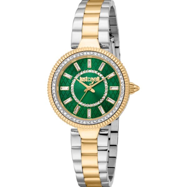 Just Cavalli Ostentatious Yellow Gold Green