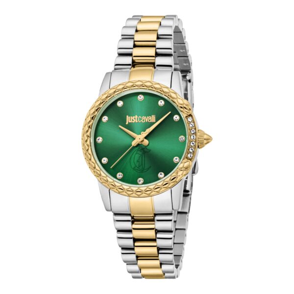 Just Cavalli Fiorenza Snake Two Tones YG Green