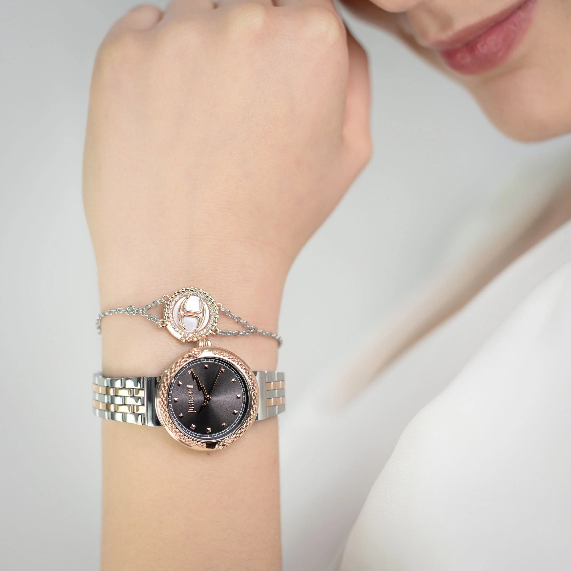 Just Cavalli Brave Snake Two Tones RG Iron - Image 2