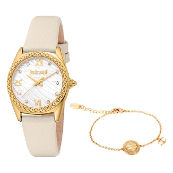 Just Cavalli Indomitable Animalier Leather Beige YG