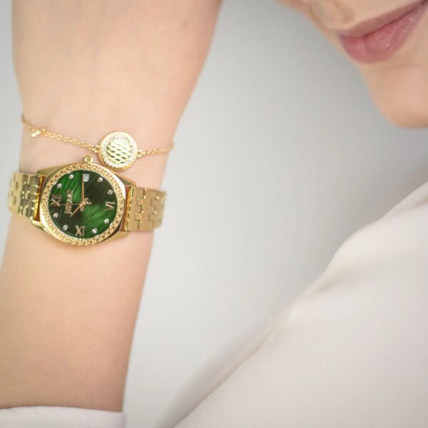 Just Cavalli Indomitable Animalier Yellow Gold Green - alternate view