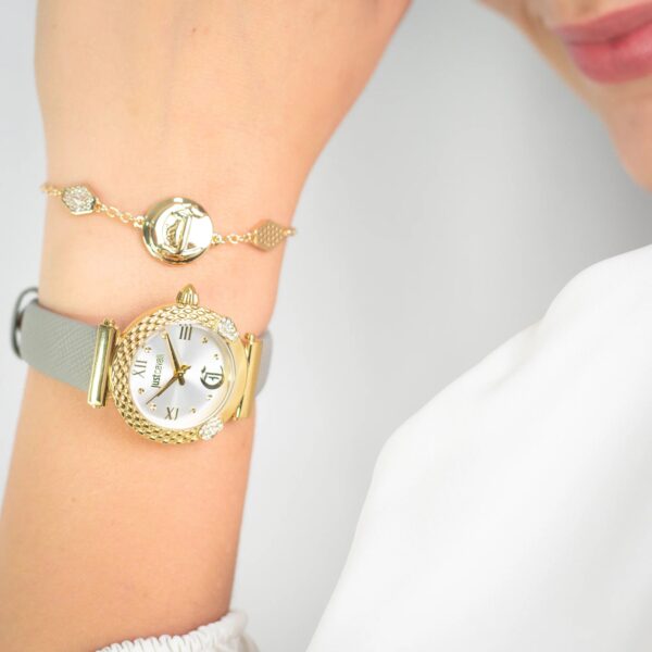 Just Cavalli Curiosa Leather Grey Gold - alternate view