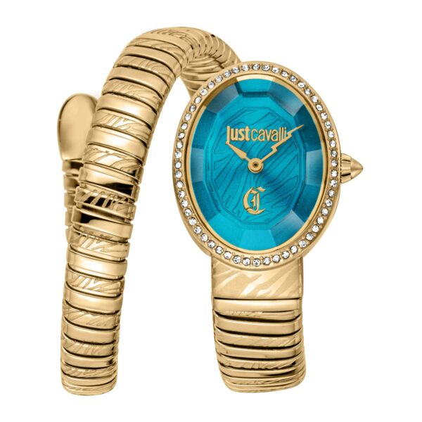 Just Cavalli Velina Yellow Gold Turquoise
