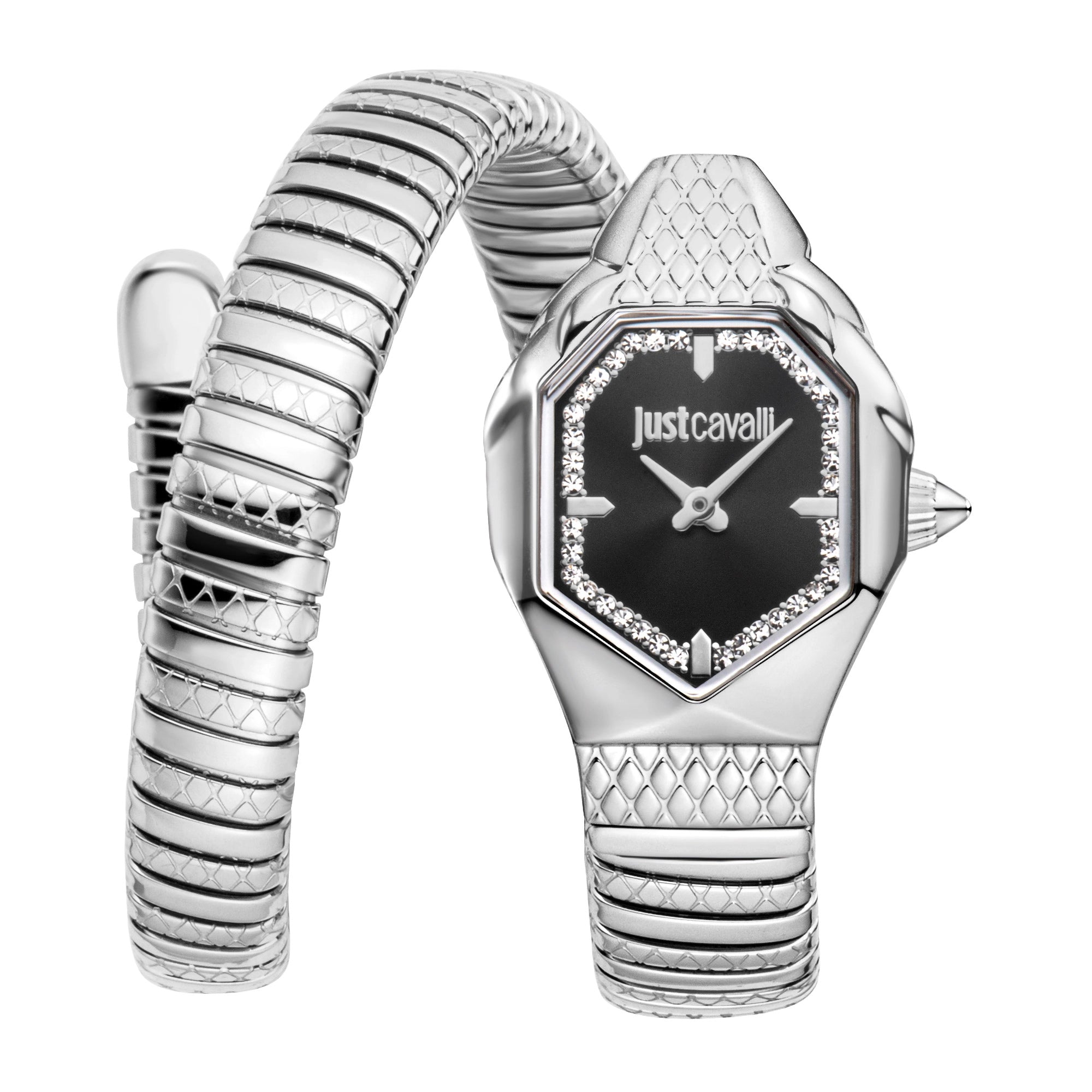 Just Cavalli Aria Silver Black