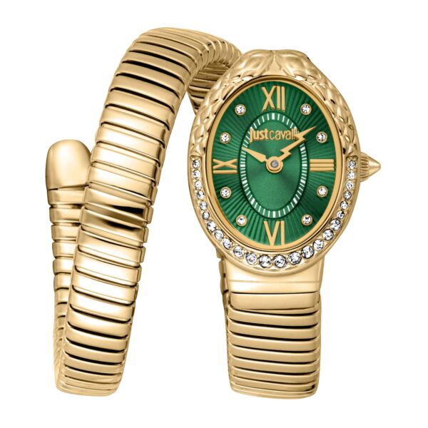 Just Cavalli Fiore Yellow Gold Green