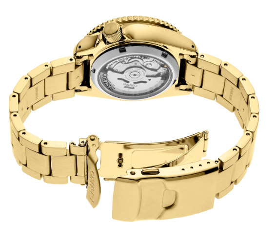Gent'S Yellow Seiko 5 Divers Watch New Srpk18 - Image 3