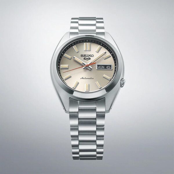 Seiko 5 Automatic Ivory Dial Stainless Steel Men' Watch Srpk91K1 - alternate view