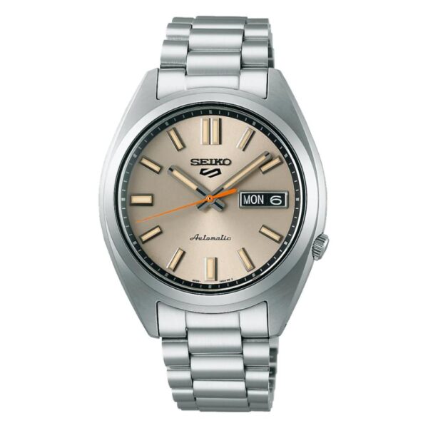 Seiko 5 Automatic Ivory Dial Stainless Steel Men' Watch Srpk91K1